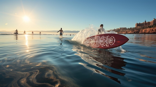 Carta da parati skimboard HD 8K Immagine fotografica d'archivio