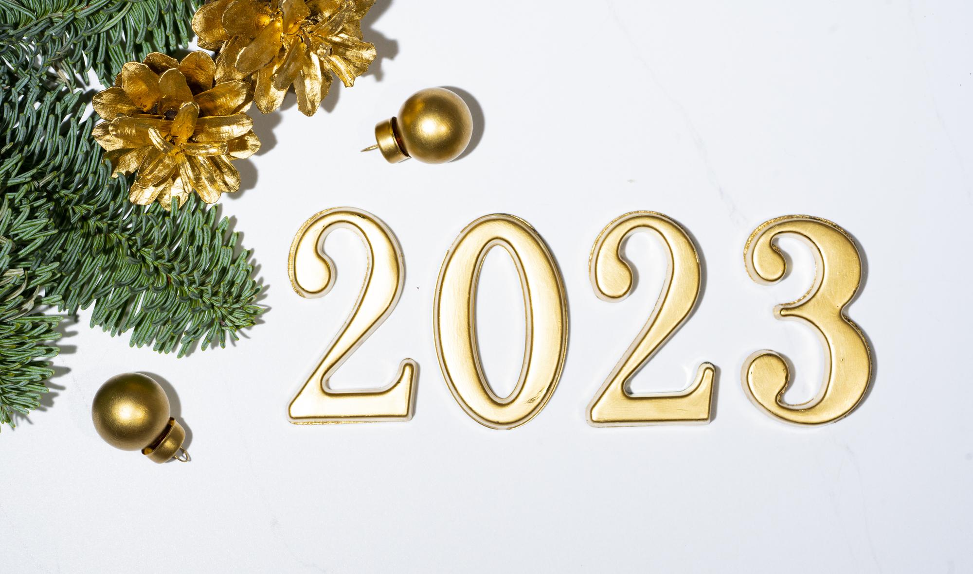 Carta delle feste di Capodanno 2023