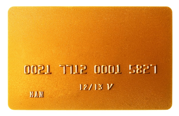 Carta di credito d&#39;oro
