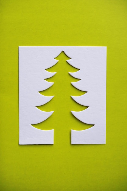 Carta di papercraft di progettazione di taglio della carta dell'albero di Natale