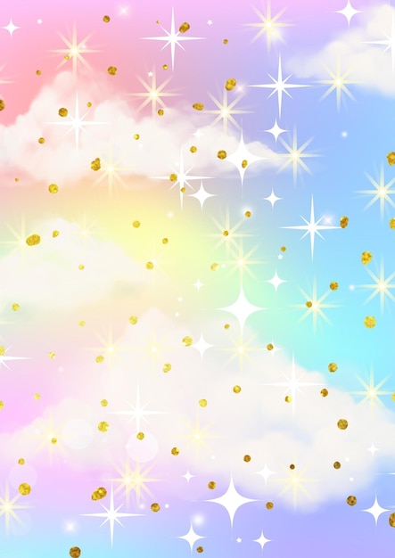 Carta digitale di sfondo Unicorn
