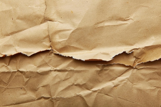 Carta marrone rotta a consistenza