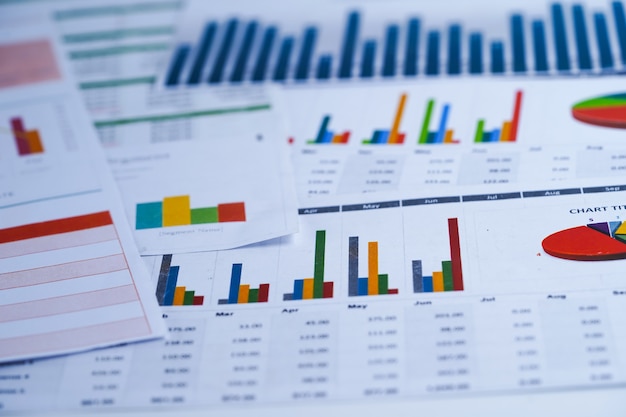 Carta millimetrata. Finanziario, conto, statistica, economia di dati di ricerca analitica, busines