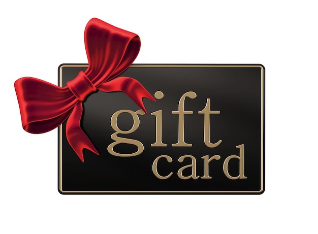 Carta regalo isolata su sfondo bianco 3D Render