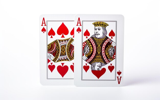 Carta Royal Flush con immagini insolite