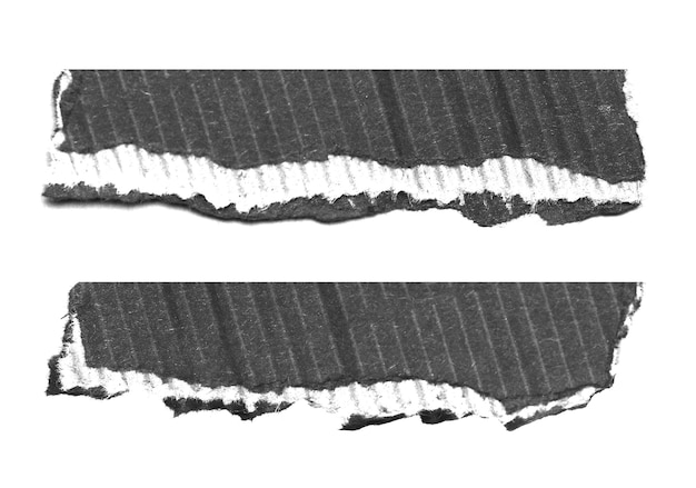 carta strappata strappata su sfondo bianco con copia spazio per il testo