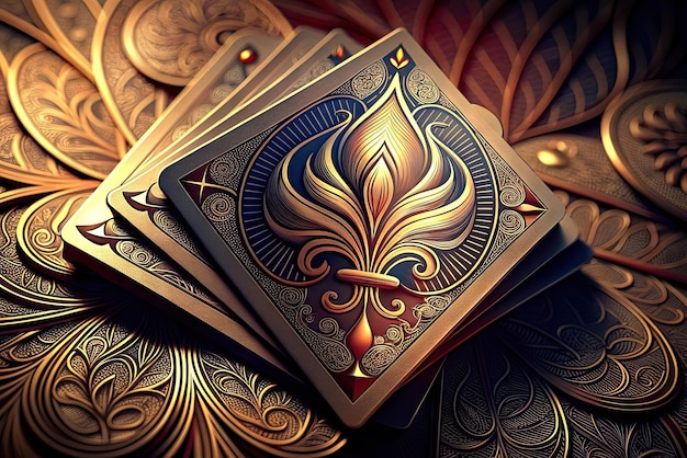 Carte da gioco estremamente lussuose e realistiche per il poker e il blackjack