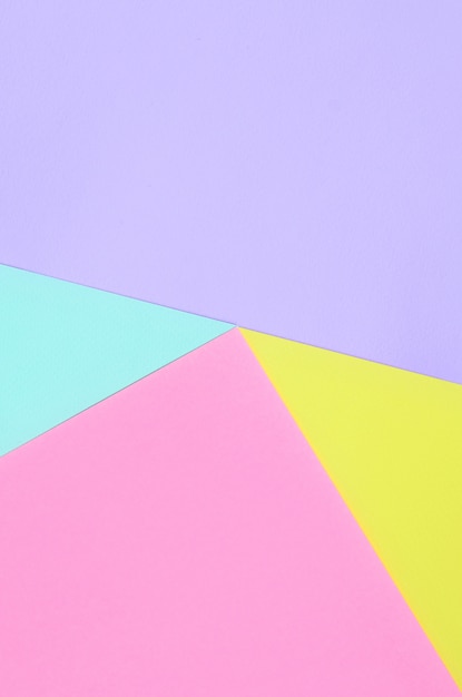 Carte geometriche rosa, viola, gialle e blu. astratto minimo