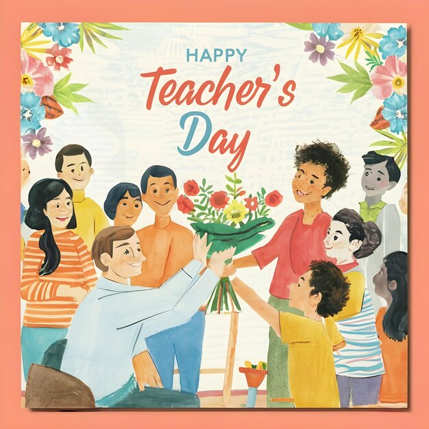 Cartella di auguri per la Giornata degli Insegnanti
