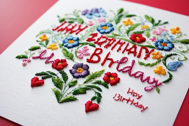 Cartella di compleanno CrossStitch DIY