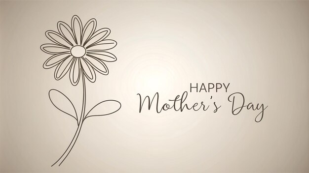 Cartellino di auguri con fiori di margherite per lo sfondo della Festa della Madre