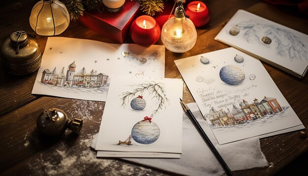 cartoline creative di Natale e Capodanno foto