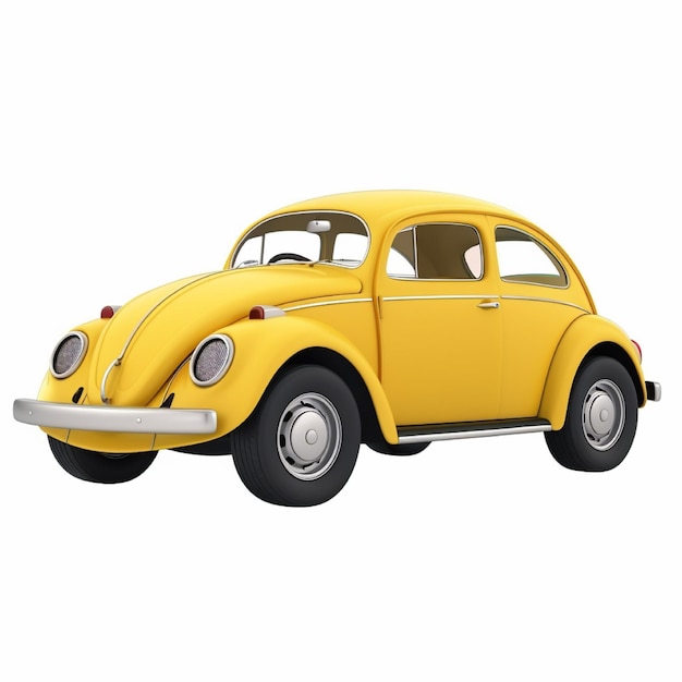 Cartone animato 3D piatto di un'auto