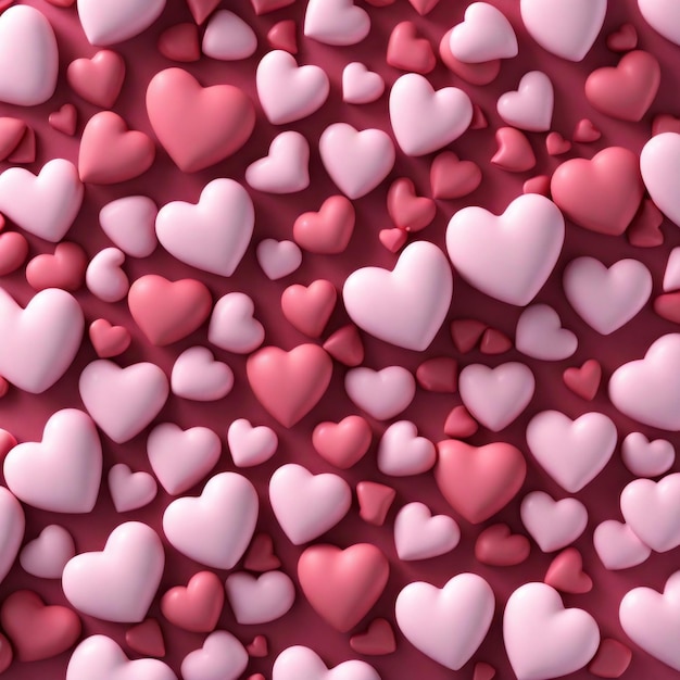 Cartone animato come sfondo del giorno di San Valentino con l'amore