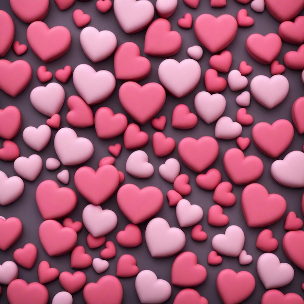 Cartone animato come sfondo del giorno di San Valentino con l'amore