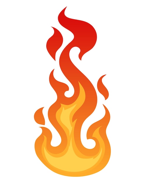 Cartoon fiamme ardenti elementi di fuoco fiamma spruzza lingue di fiamma anello di fuoco telaio di fuoco