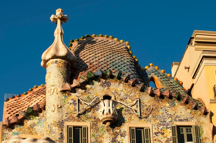 Foto casa battlo barcellona vista esterna