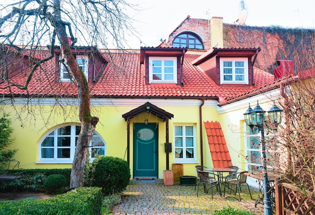 Casa con cortile nel centro storico di Vilnius, Lituania