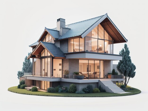 Casa con un tetto in HD sfondo trasparente PNG