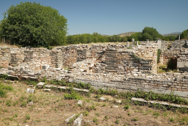 Casa dell'atrio nell'antica città di Afrodisia ad Aydin Turkiye