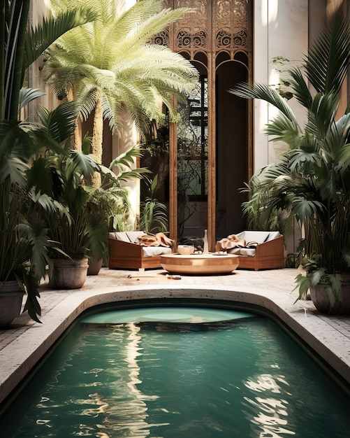 casa di lusso in un luogo tropicale
