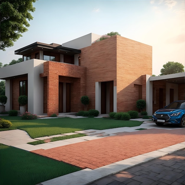 Casa di rendering 3D