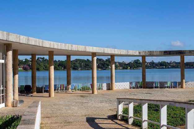 Casa do Baile a Lagoa da Pampulha a Belo Horizonte Minas Gerais Brasile famosa località turistica