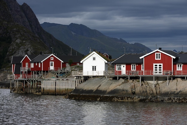 Casa in legno nell'arcipelago delle Lofoten