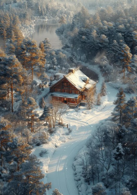 Casa in mezzo alla foresta