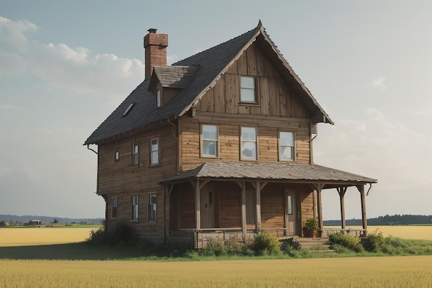 Casa isolata nel campo