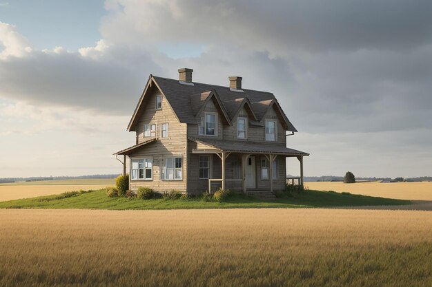 Casa isolata nel campo