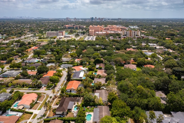 Casa Miami Florida Piscina DroneView