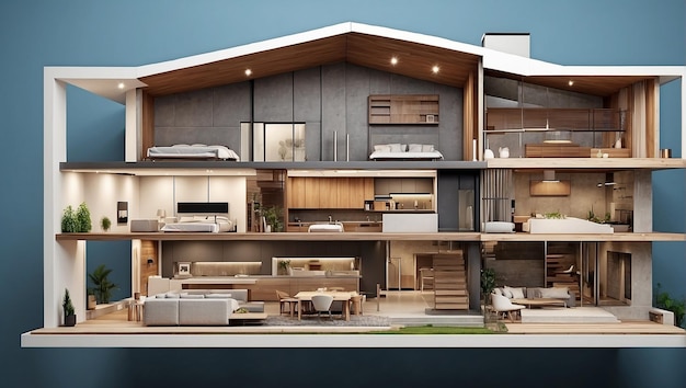 Casa moderna in 3D