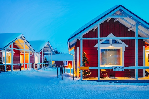 Casa nel Villaggio di Babbo Natale a Rovaniemi in Lapponia in Finlandia.