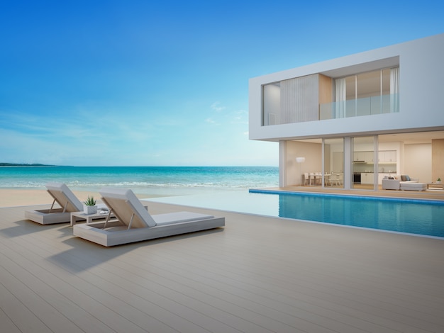 casa sulla spiaggia di lusso con vista mare piscina e terrazza