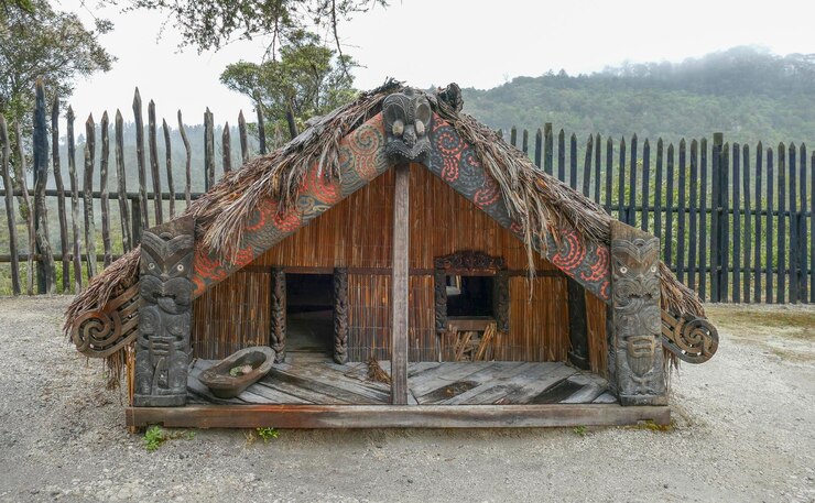 Foto casa tradizionale maori