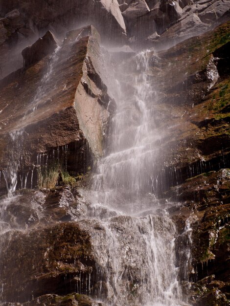 Cascata a Ouray, Colorado.