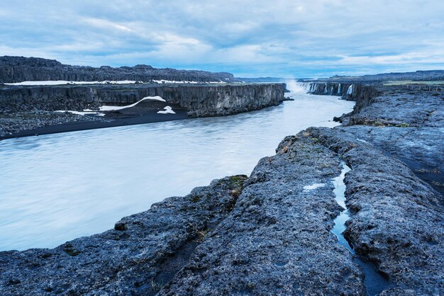 Cascata della cascata di Selfoss in Islanda