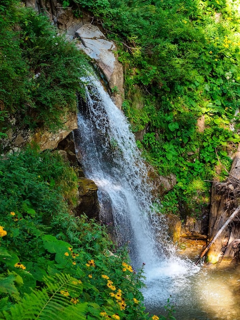 Cascata di Chara a Krasnaya Polyana Sochi