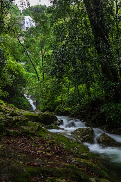 Cascata di Pi-tu-gro, bella cascata nella provincia di Tak, ThaiLand.