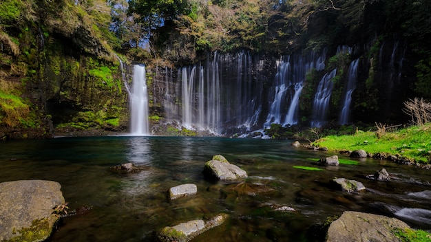 Cascata di Shiraito a Fujinomiya, Shizuoka, Giappone