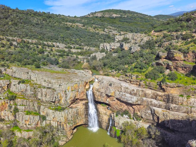 Cascata La Cimbarra nel Parco Nazionale Despenaperros, provincia di Jaen