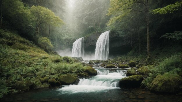 Cascata nella foresta