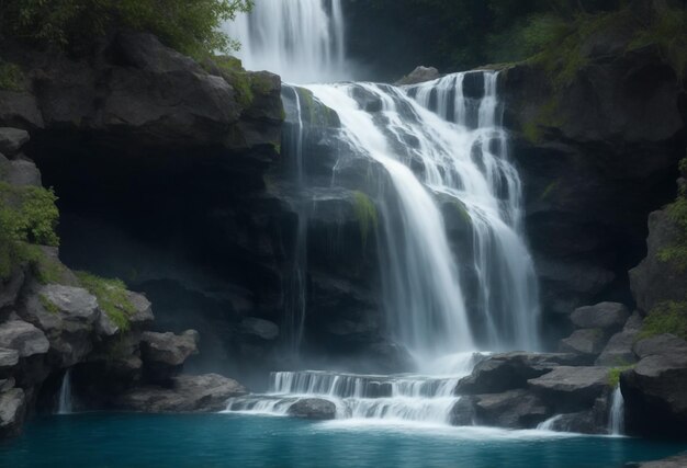 cascata nella foresta