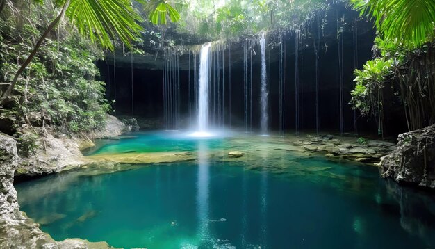 cascata nella giungla