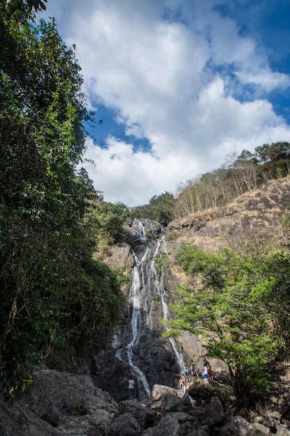 Cascata Sarika. È a Sarika, Nakhon Nayok, Thailandia,