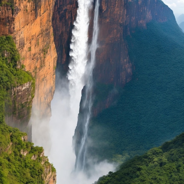 Cascata Spruzzo Corrente torrenziale Ruggito Schiuma Tumble Acqua impetuosa Acqua a cascata Inondazione Ruscello