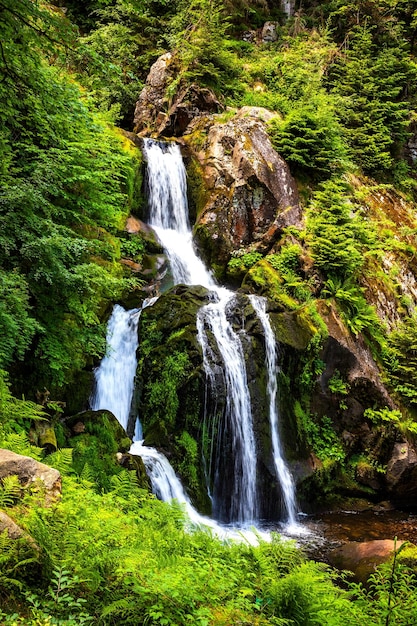 Cascate a cascata a Triberg Schwarzwald Viaggio in Germania