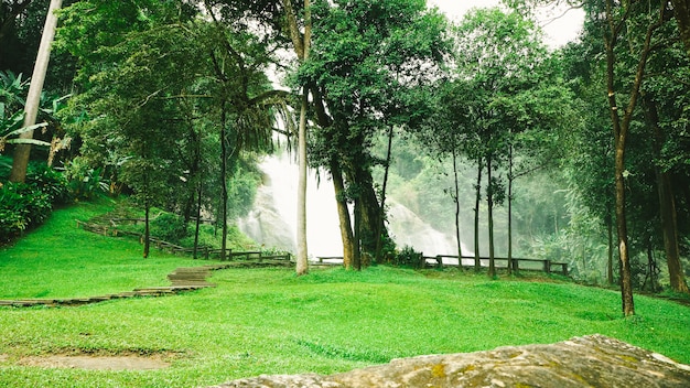 Cascate sceniche e sentiero in legno - Autunno stagione