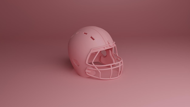 Casco 3d rosa concept art illustrazione moderna